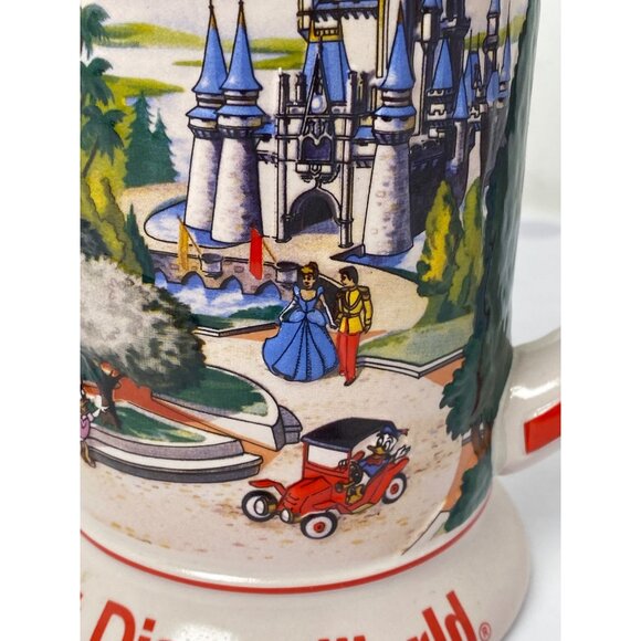 Vintage Walt Disney World Stein Mug  Tankard 3D Made In Brazil 6.5" - Picture 5 of 10